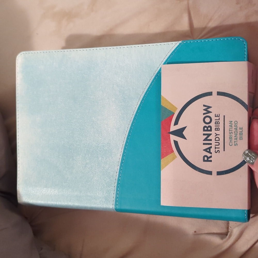 Holman CSB  Teal Leathertouch Rainbow Study Bible